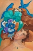 Bluebirds Nest in Victoria's Hat